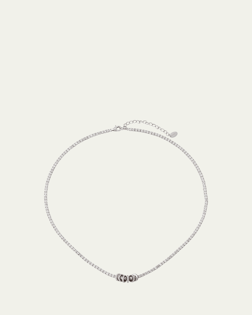 Gaia Pavé Tennis Necklace